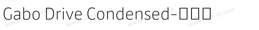 Gabo Drive Condensed字体转换